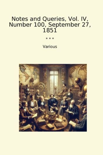 Notes and Queries, Vol. IV, Number 100, September 27, 1851
