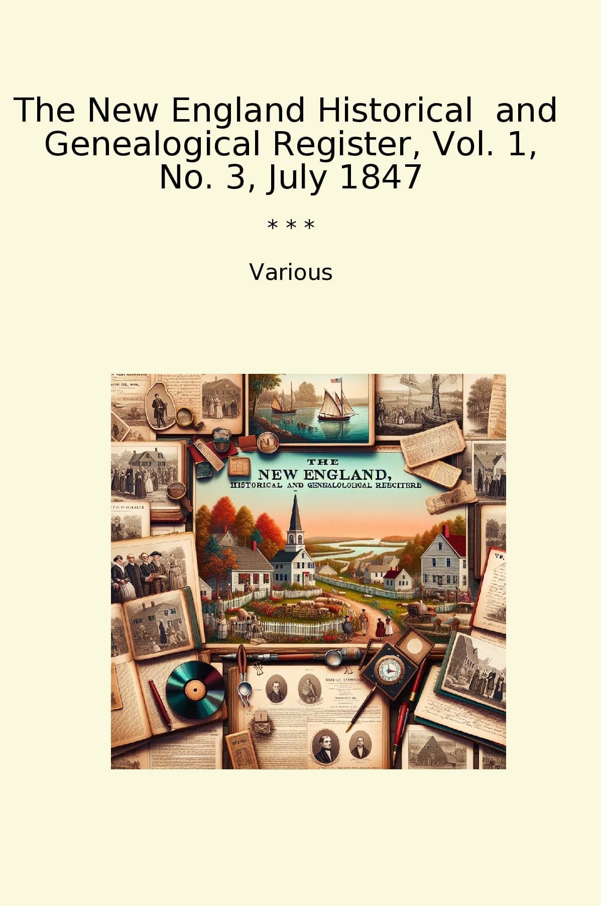 The New England Historical and Genealogical Register, Vol. 1, No. 3, July 1847