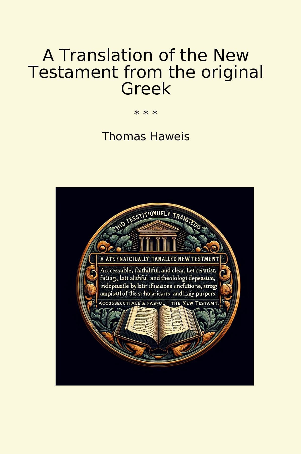 A Translation of the New Testament from the original Greek