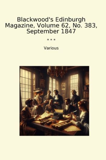 Blackwood's Edinburgh Magazine, Volume 62, No. 383, September 1847