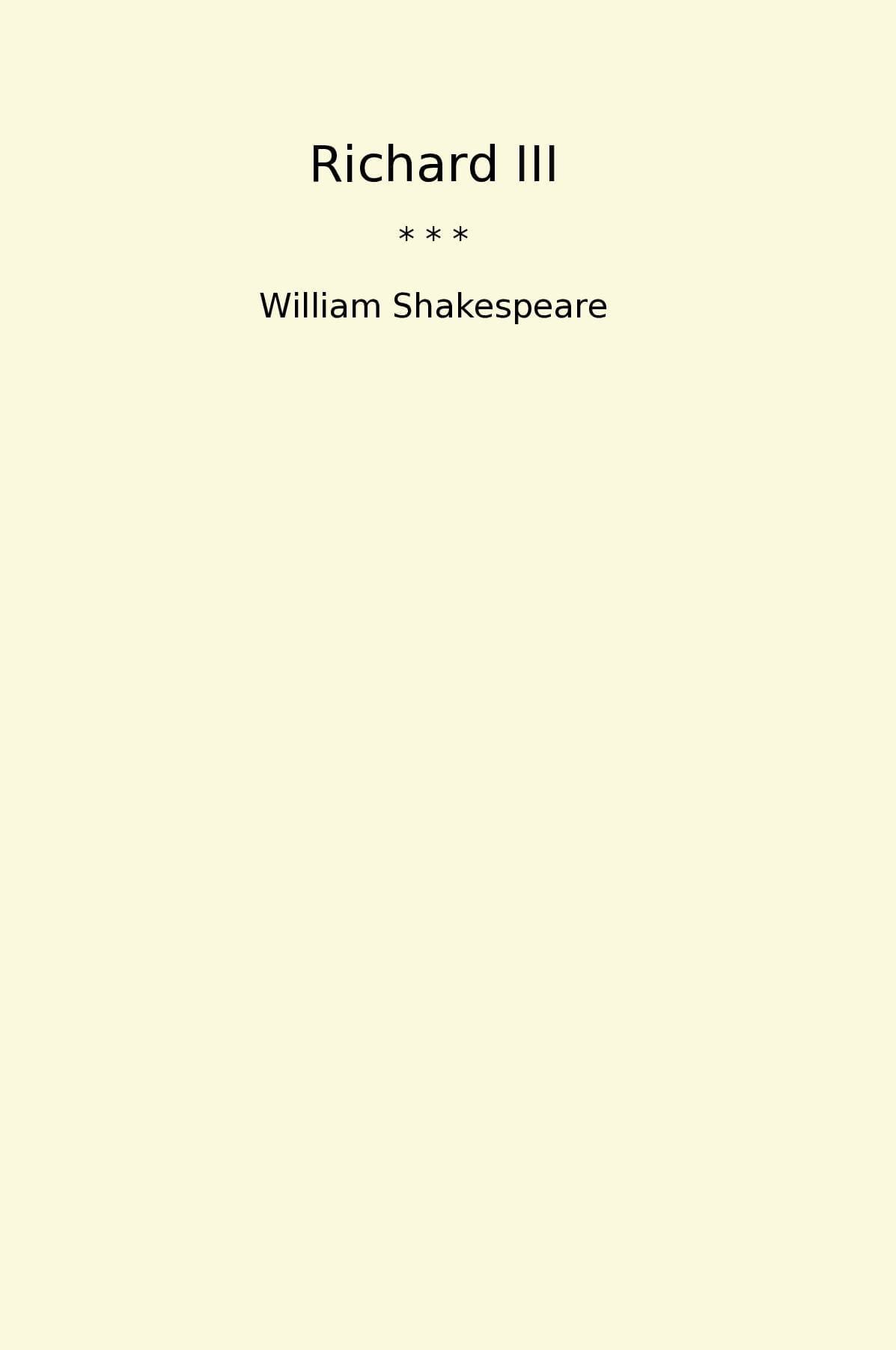 Richard III