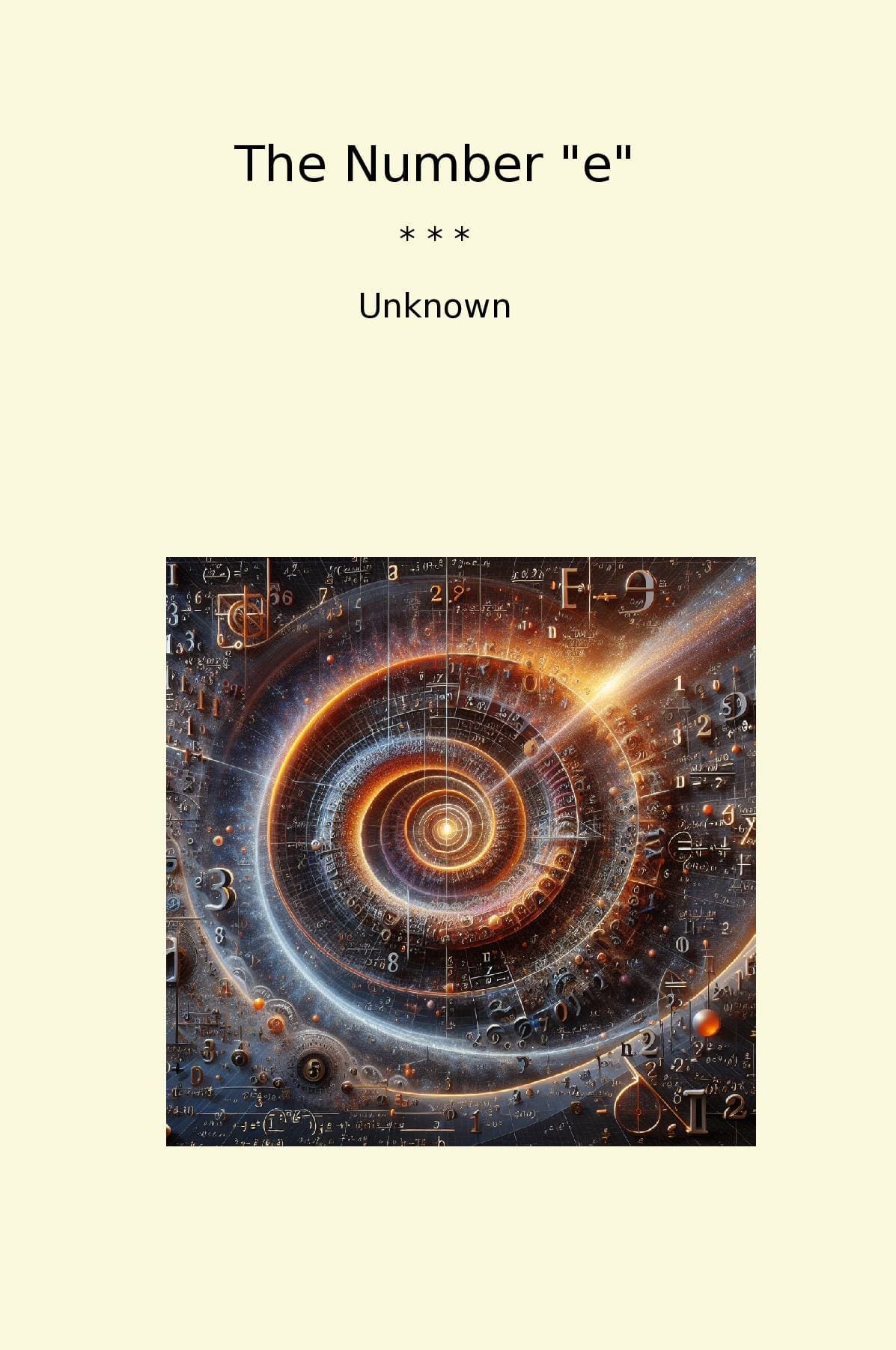 The Number "e"