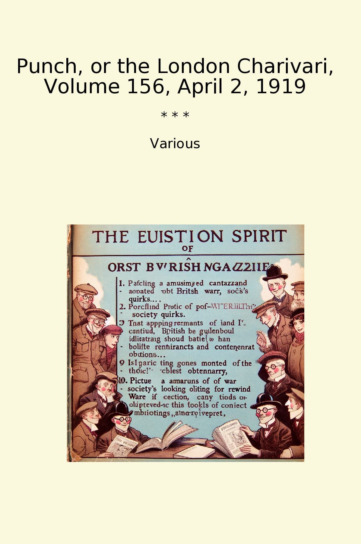 Punch, or the London Charivari, Volume 156, April 2, 1919