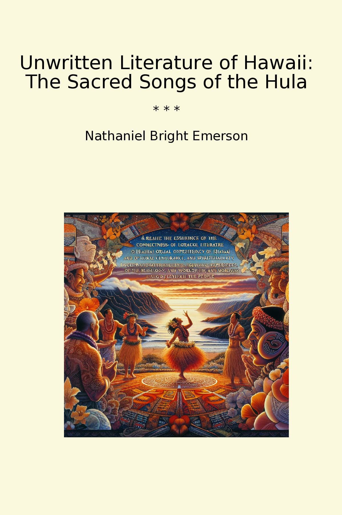 Unwritten Literature of Hawaii: The Sacred Songs of the Hula