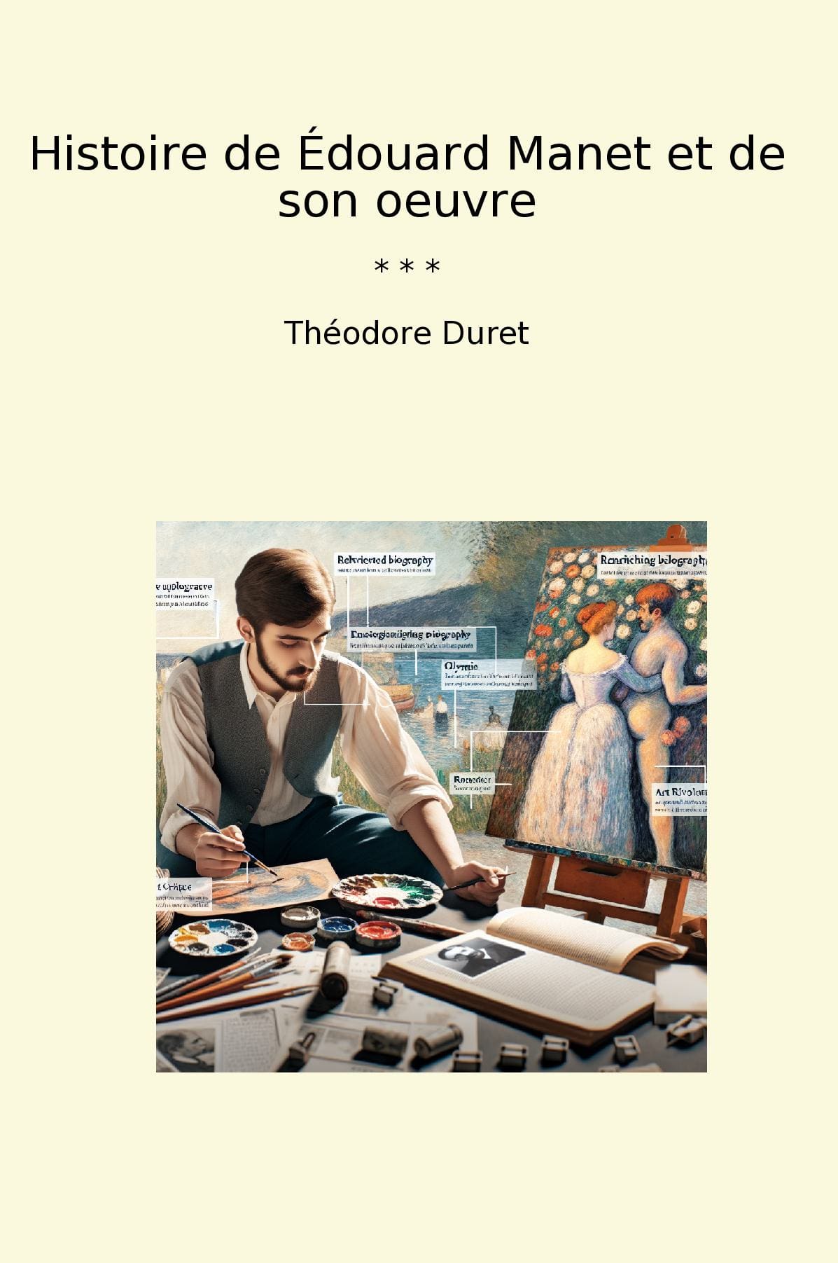 Histoire de Édouard Manet et de son oeuvre