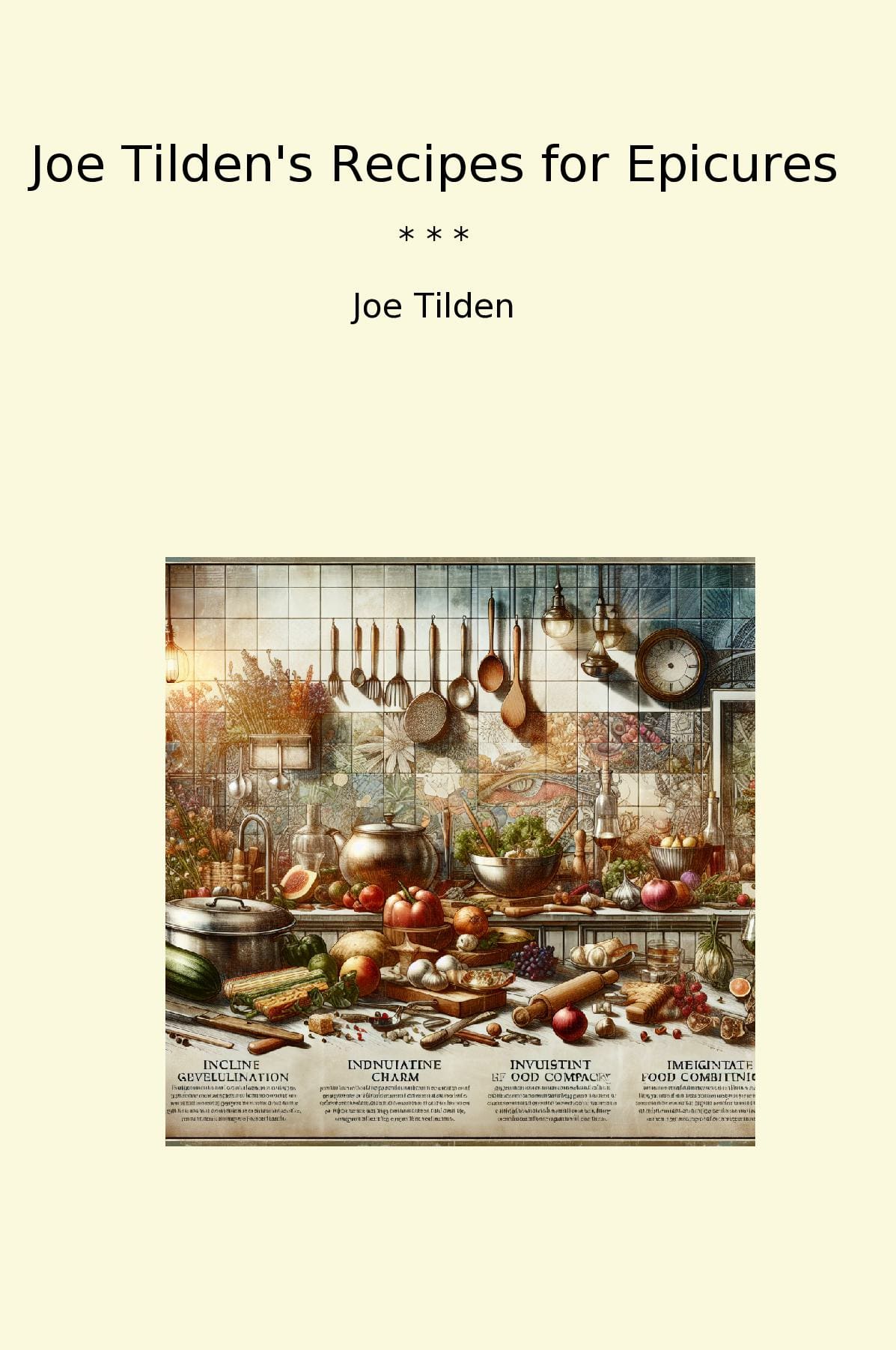 Joe Tilden's Recipes for Epicures