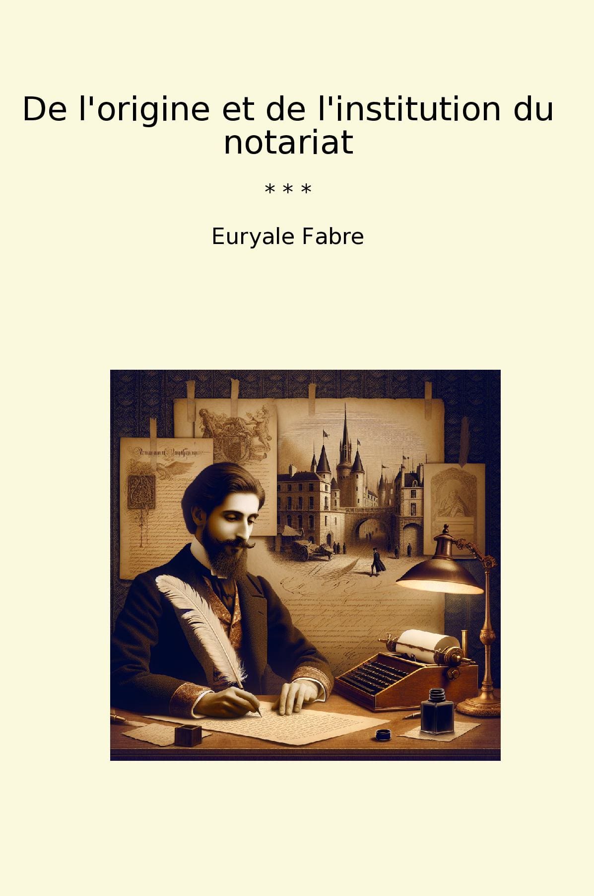 De l'origine et de l'institution du notariat