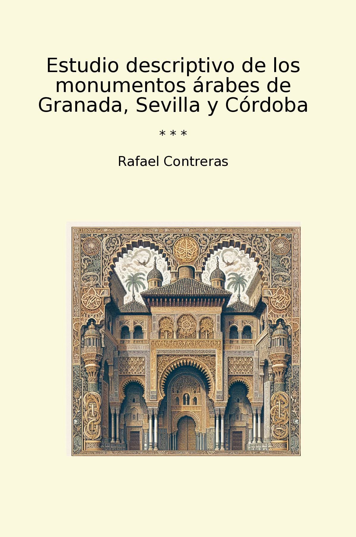 Estudio descriptivo de los monumentos árabes de Granada, Sevilla y Córdoba