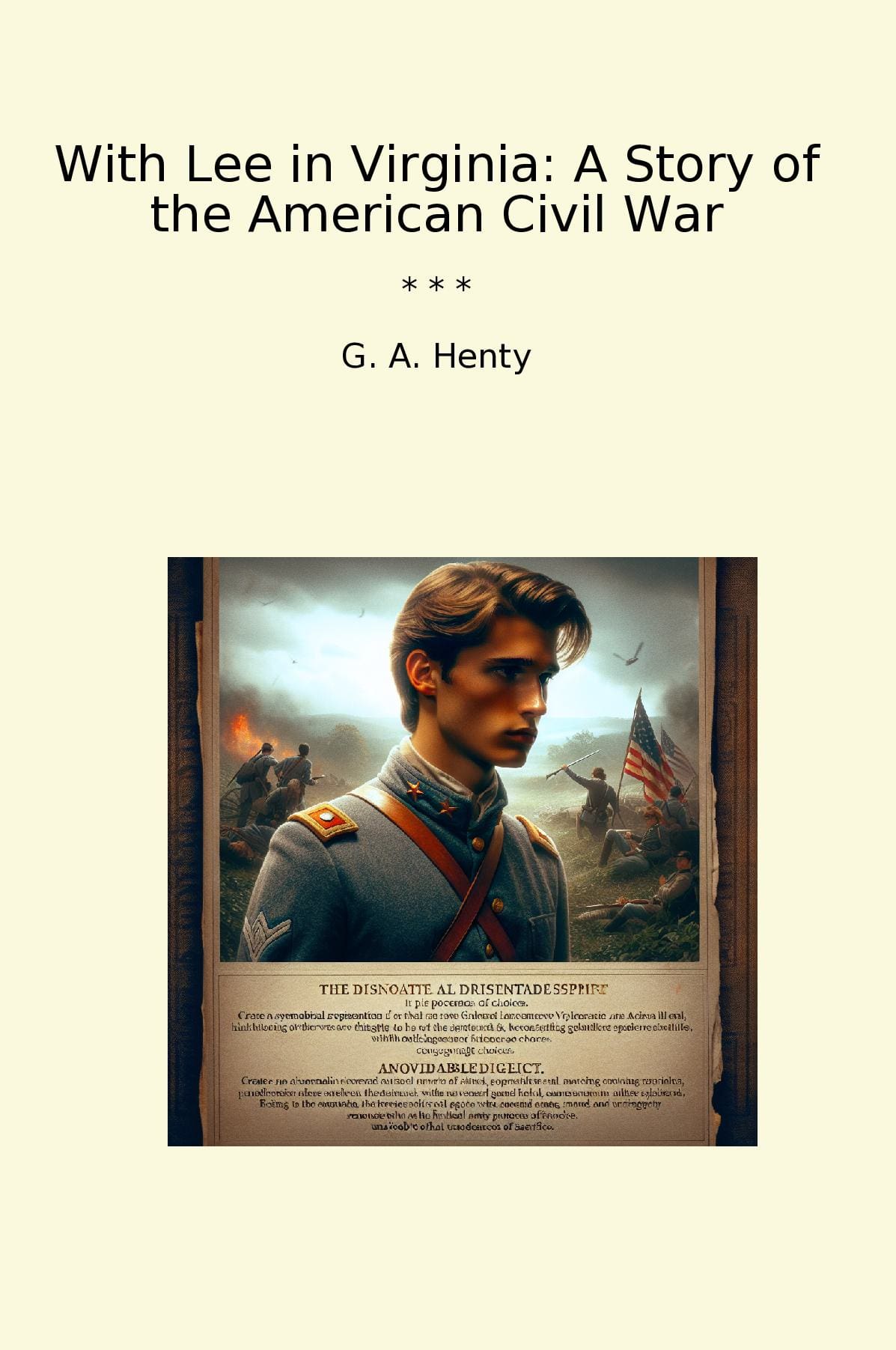 With Lee in Virginia: A Story of the American Civil War