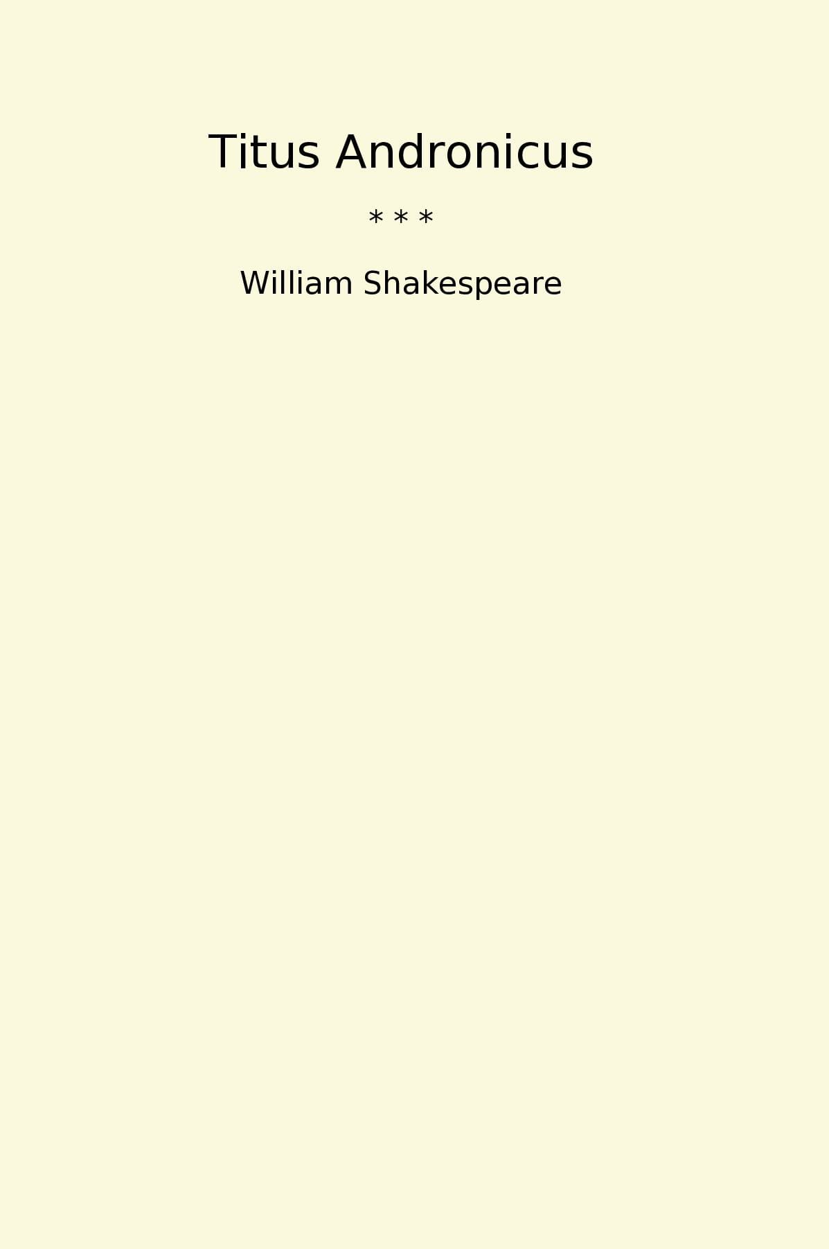 Titus Andronicus