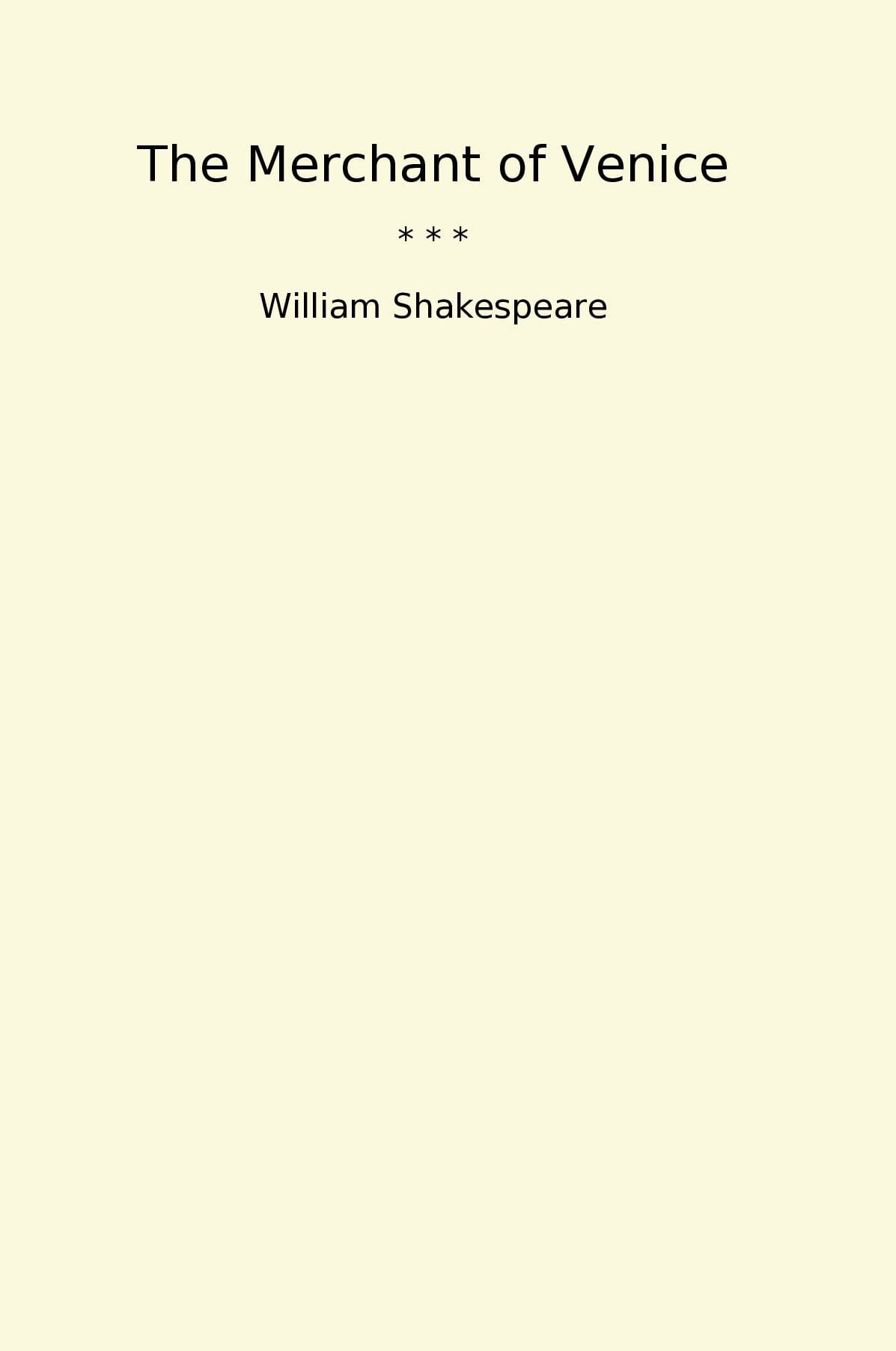 The Merchant of Venice