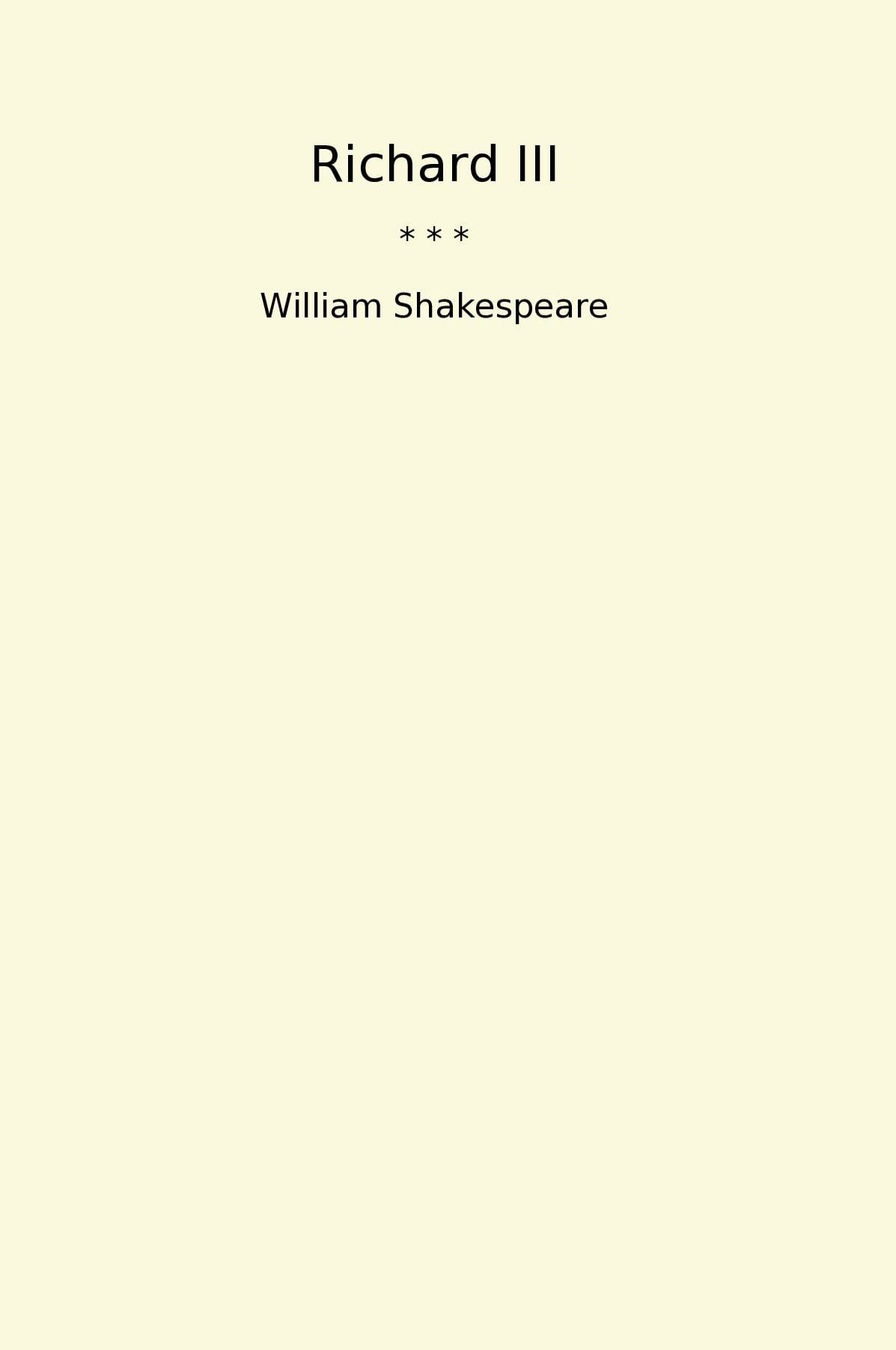 Richard III