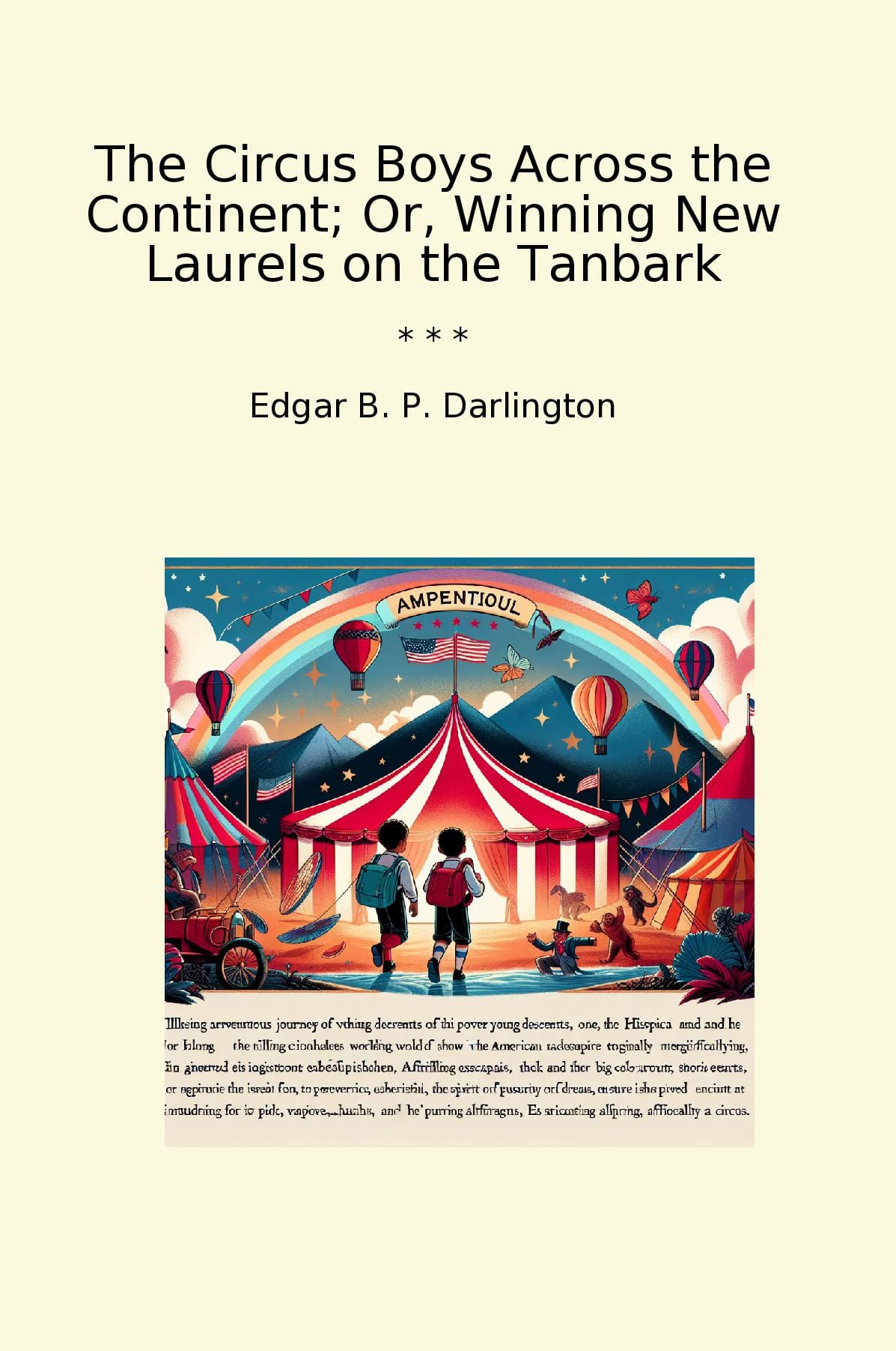 The Circus Boys Across the Continent; Or, Winning New Laurels on the Tanbark
