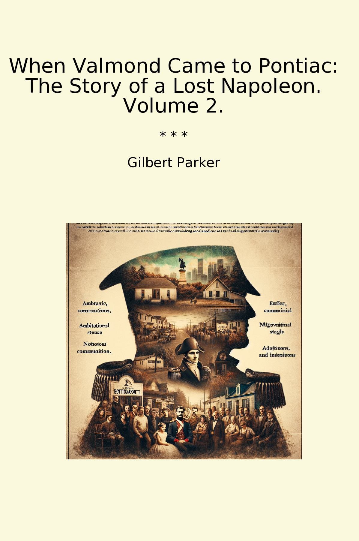 When Valmond Came to Pontiac: The Story of a Lost Napoleon. Volume 2.