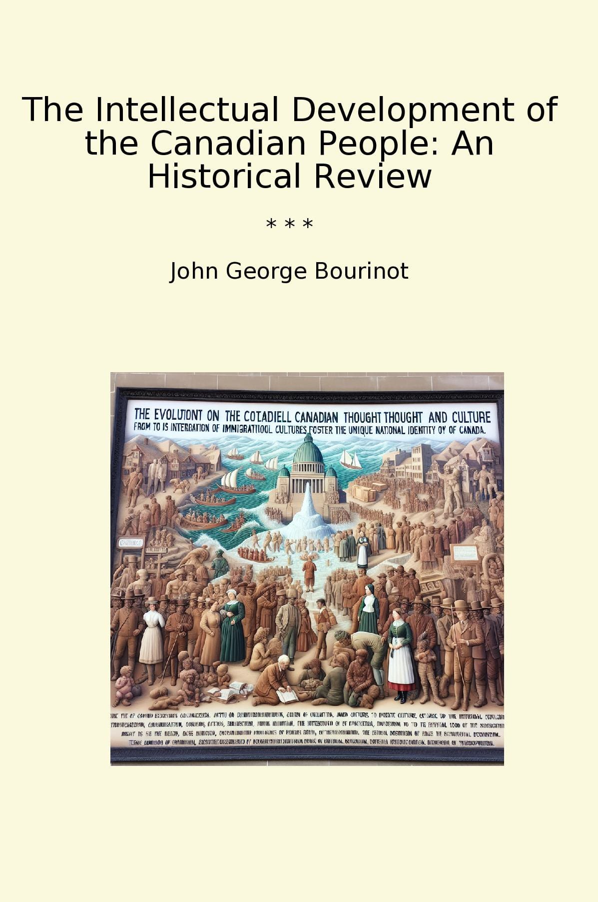 The Intellectual Development of the Canadian People: An Historical Review