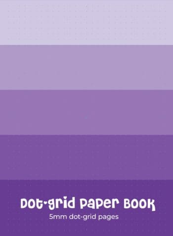 Dot Grid Paper Book - Purple