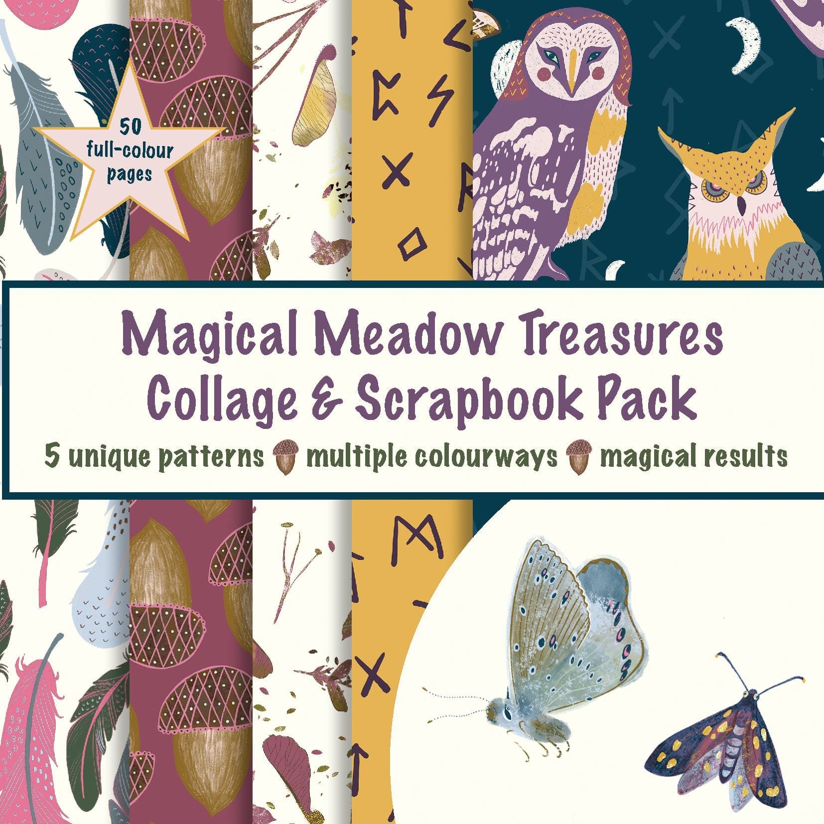 Magical Meadow Treasures Collage & Scrapbook Pack