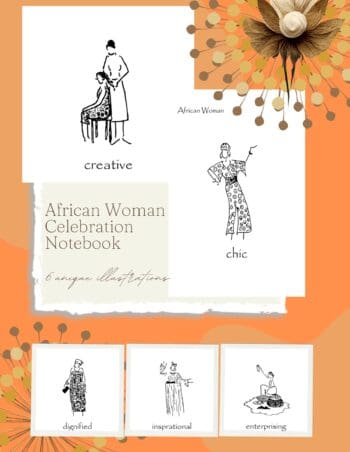 African Woman Notebook