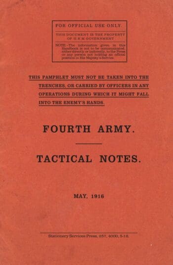 Fourth Army Tactical Notes