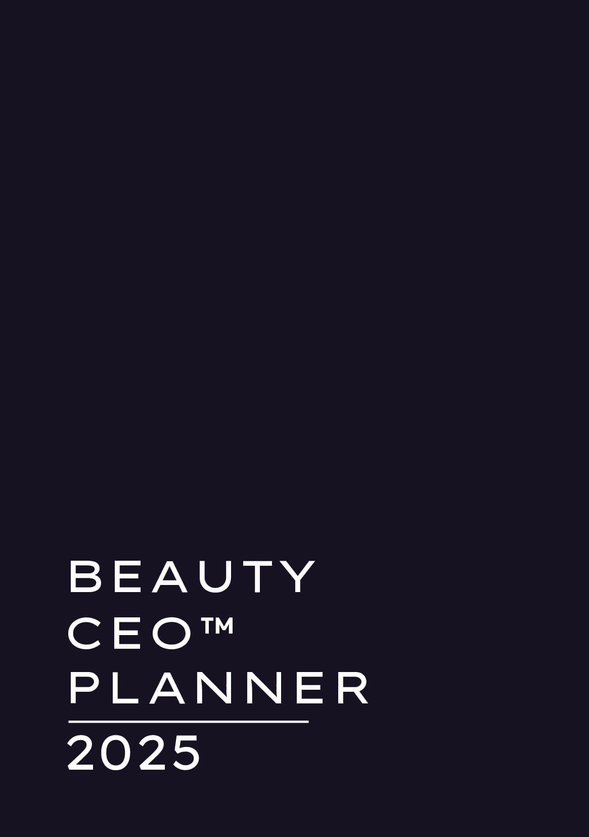 Beauty CEO™ Planner 2025