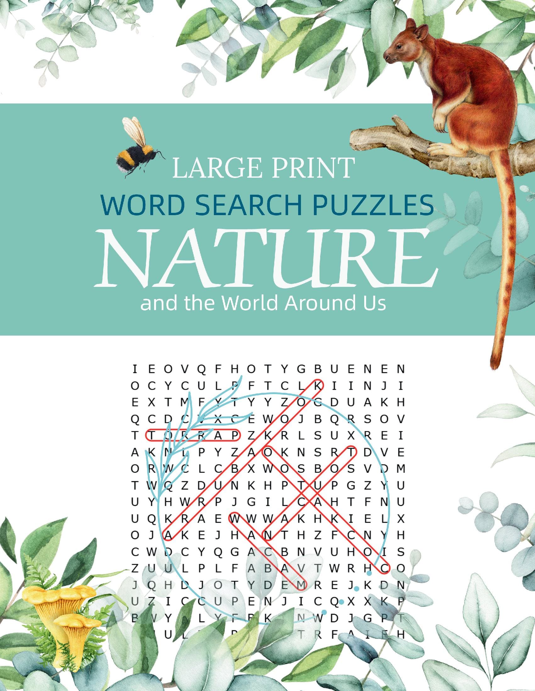Large Print Word Search Puzzles - Nature and the World Around Us