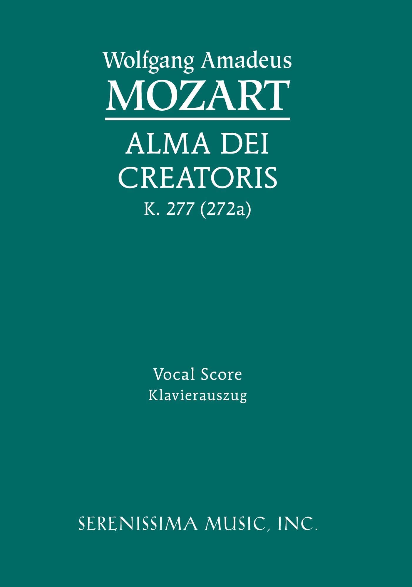 Alma Dei creatoris, K.277/272a (Sargeant)