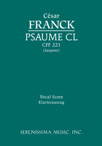 Psaume CL, CFF 221 (Sargeant)