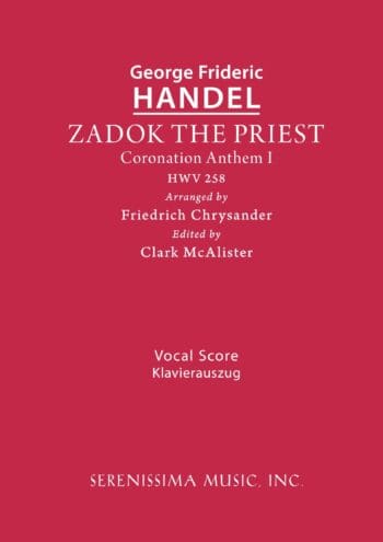 Zadok the Priest, HWV 258 (Chrysander/McAlister)