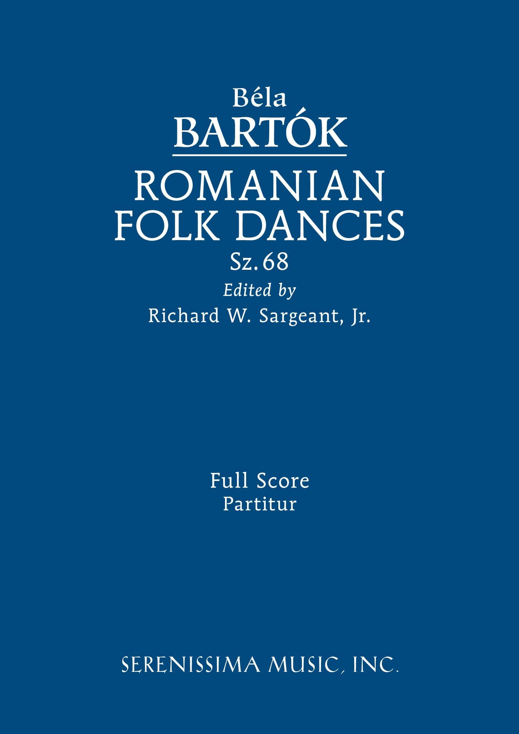 Romanian Folk Dances, Sz.68 (Sargeant)