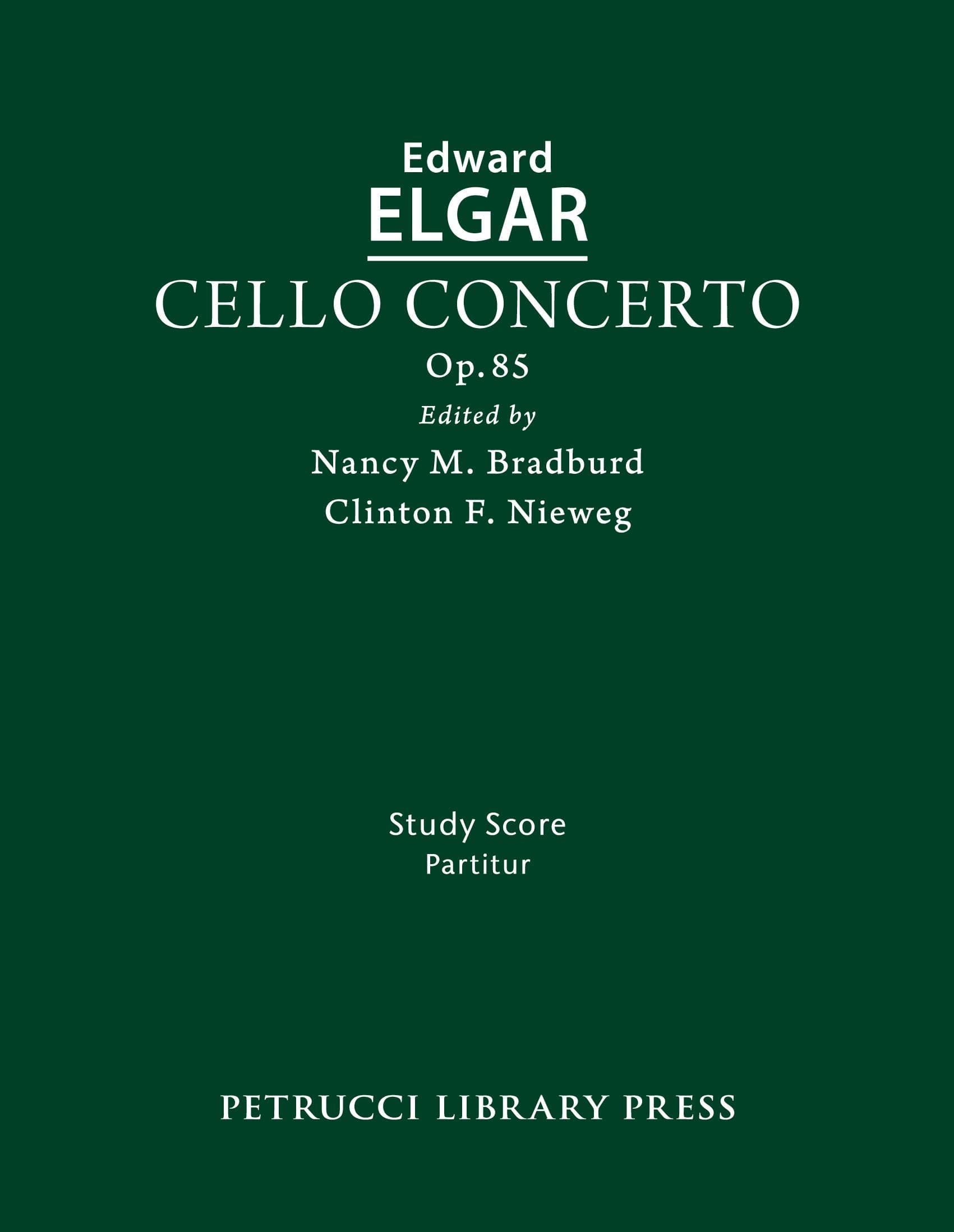 Cello Concerto, Op.85 (Bradburd, Nieweg)