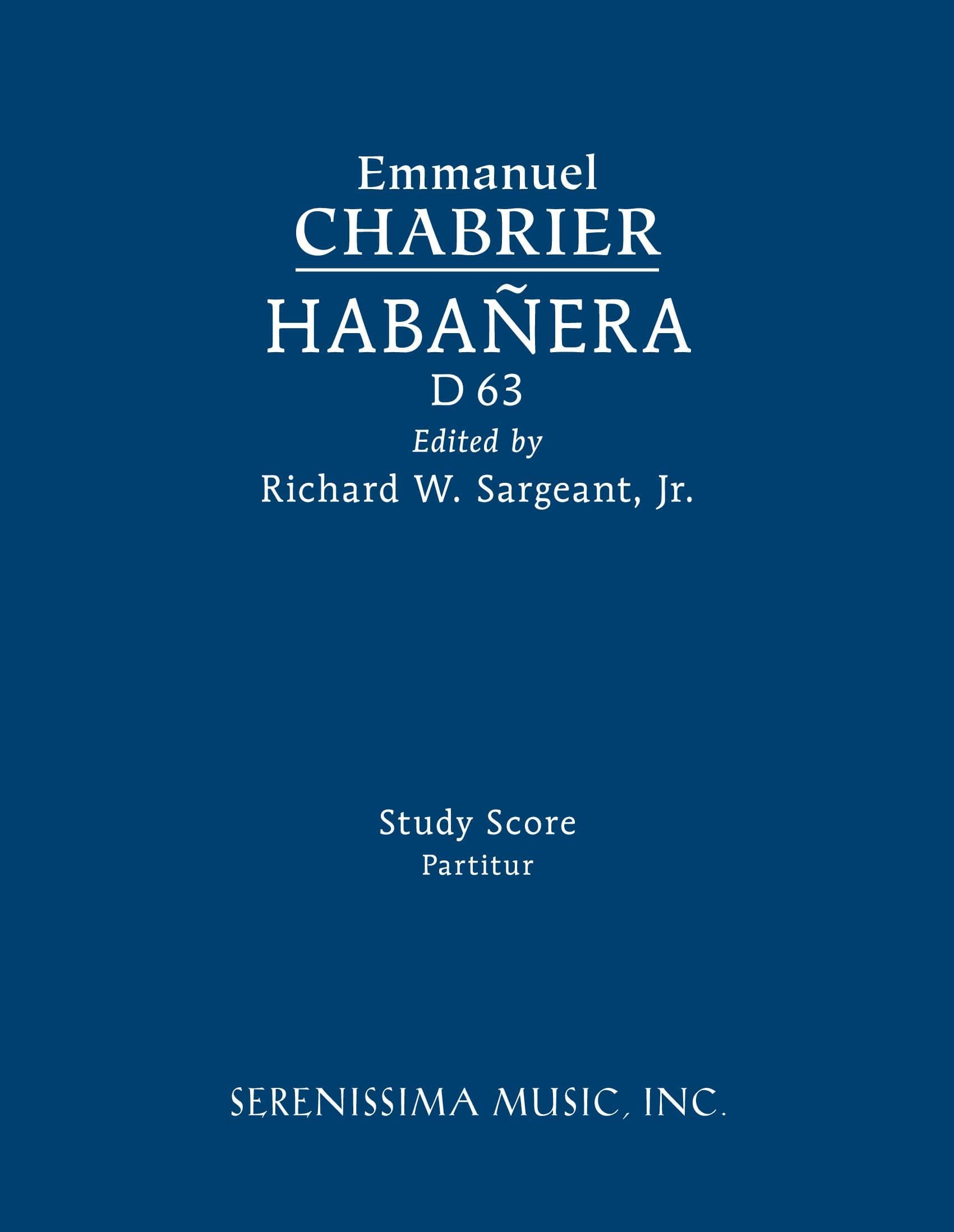 Habanera, D 63 (Sargeant)