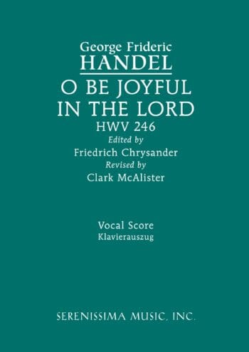 O be joyful in the Lord, HWV 246