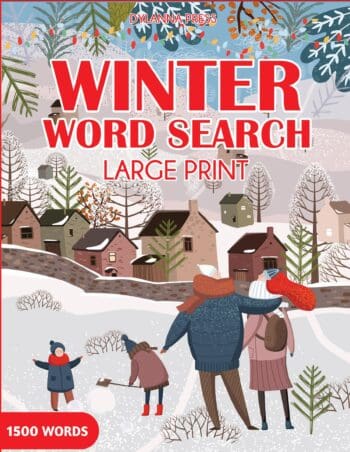 Winter Word Search Large Print: Fun and Challenging Word Find Puzzles for Adults