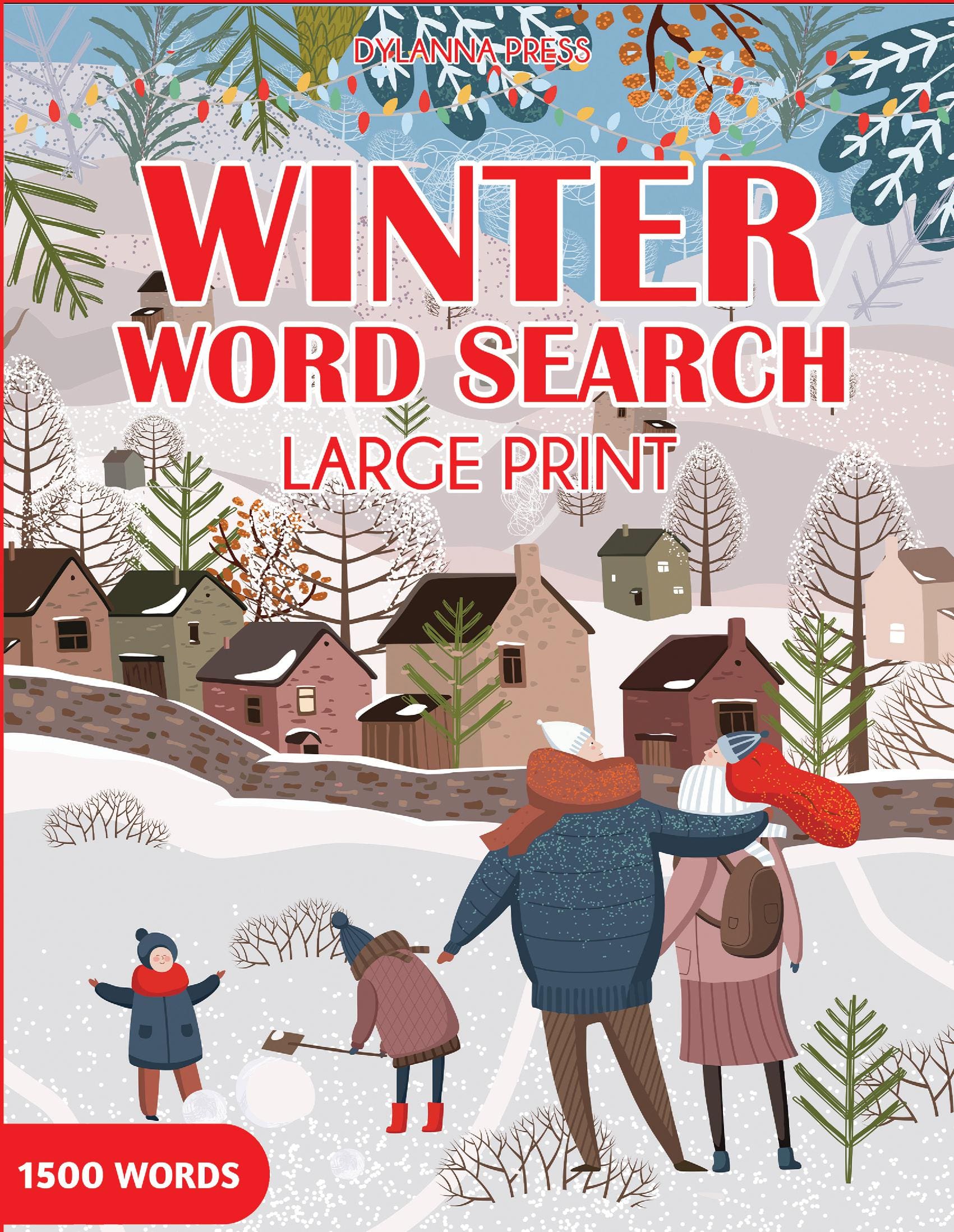 Winter Word Search Large Print: Fun and Challenging Word Find Puzzles for Adults