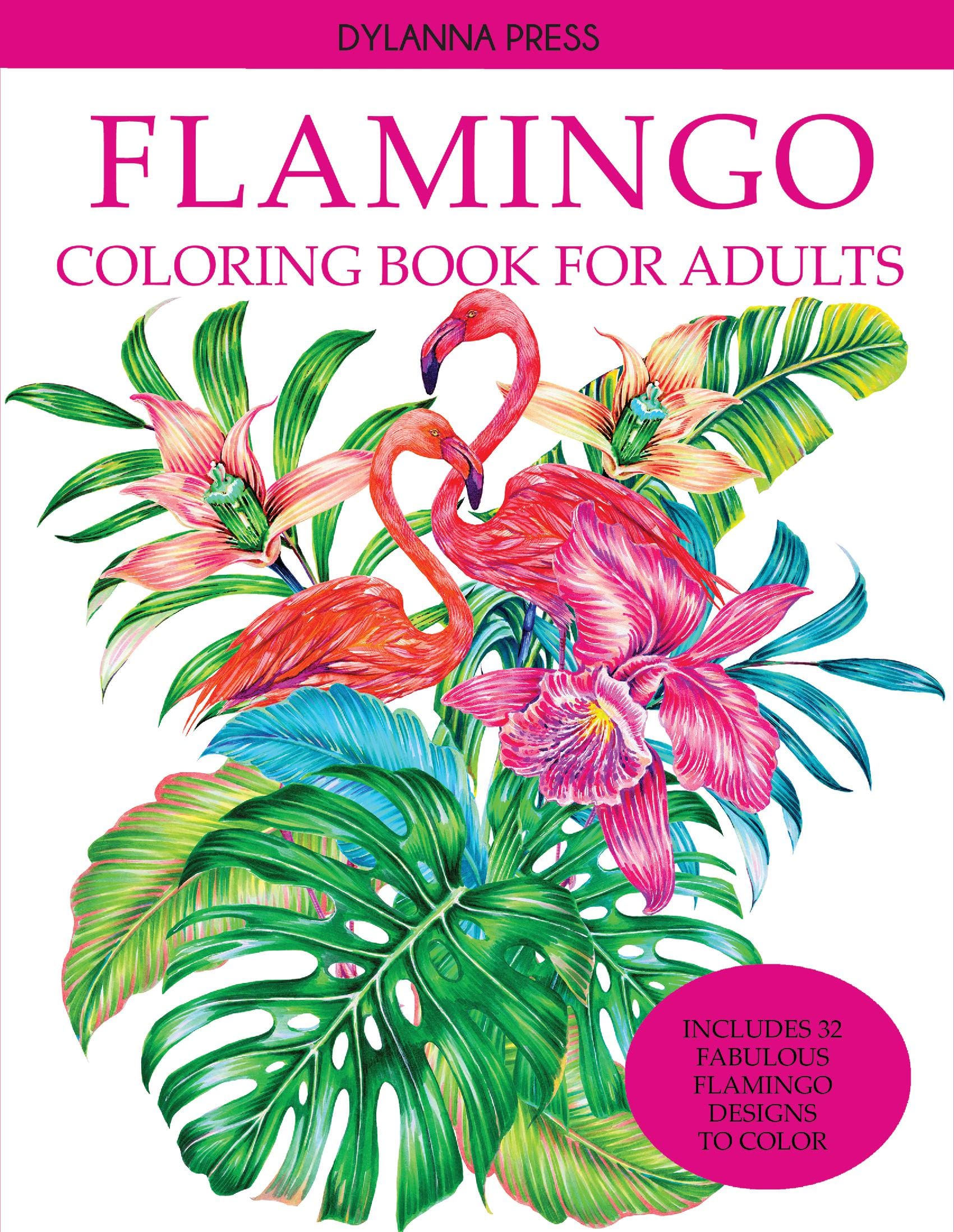 Flamingo Coloring Book for Adults