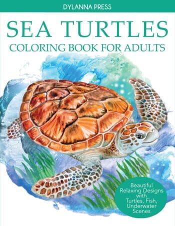 Sea Turtles Coloring Book for Adults