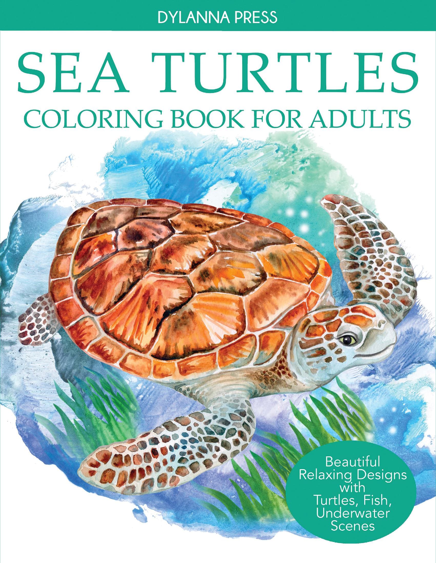 Sea Turtles Coloring Book for Adults