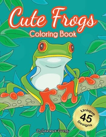 Cute Frogs Coloring Book