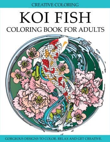 Koi Fish Coloring Book for Adults