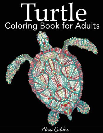 Turtle Coloring Book for Adults