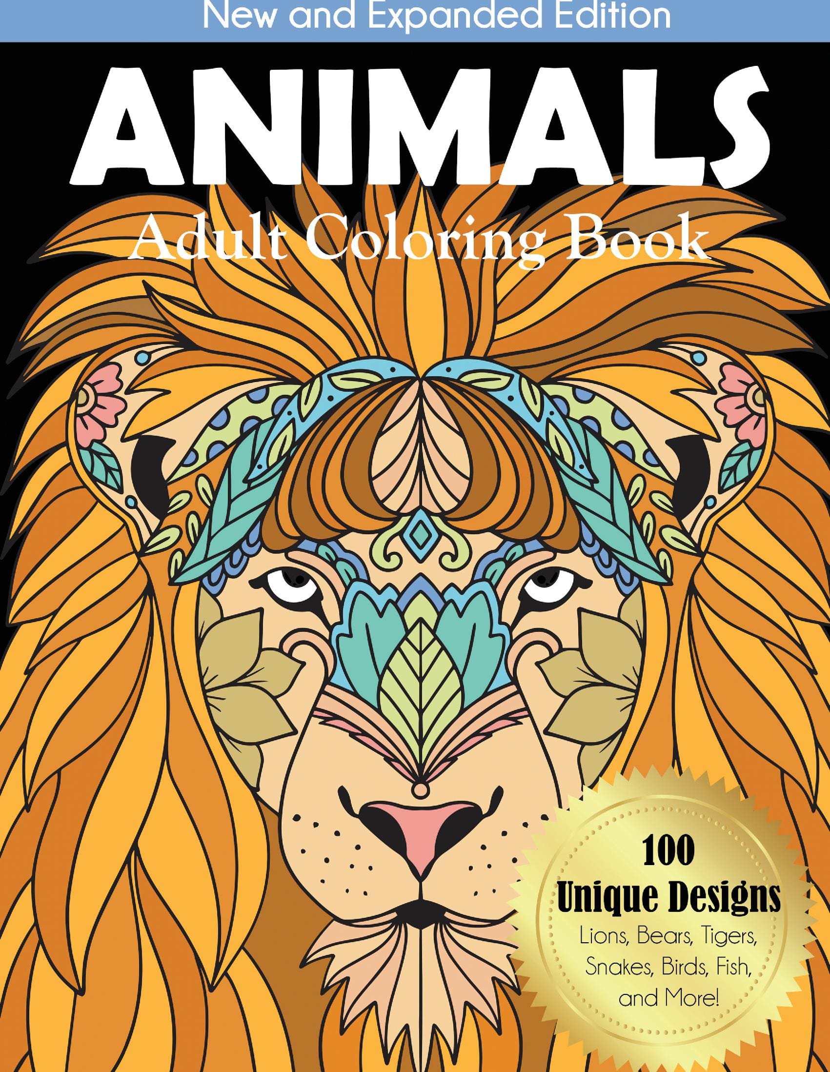 Animals Adult Coloring Book