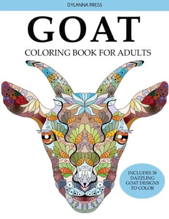 Goat Coloring Book for Adults: Includes 38 Dazzling Goat Designs to Color