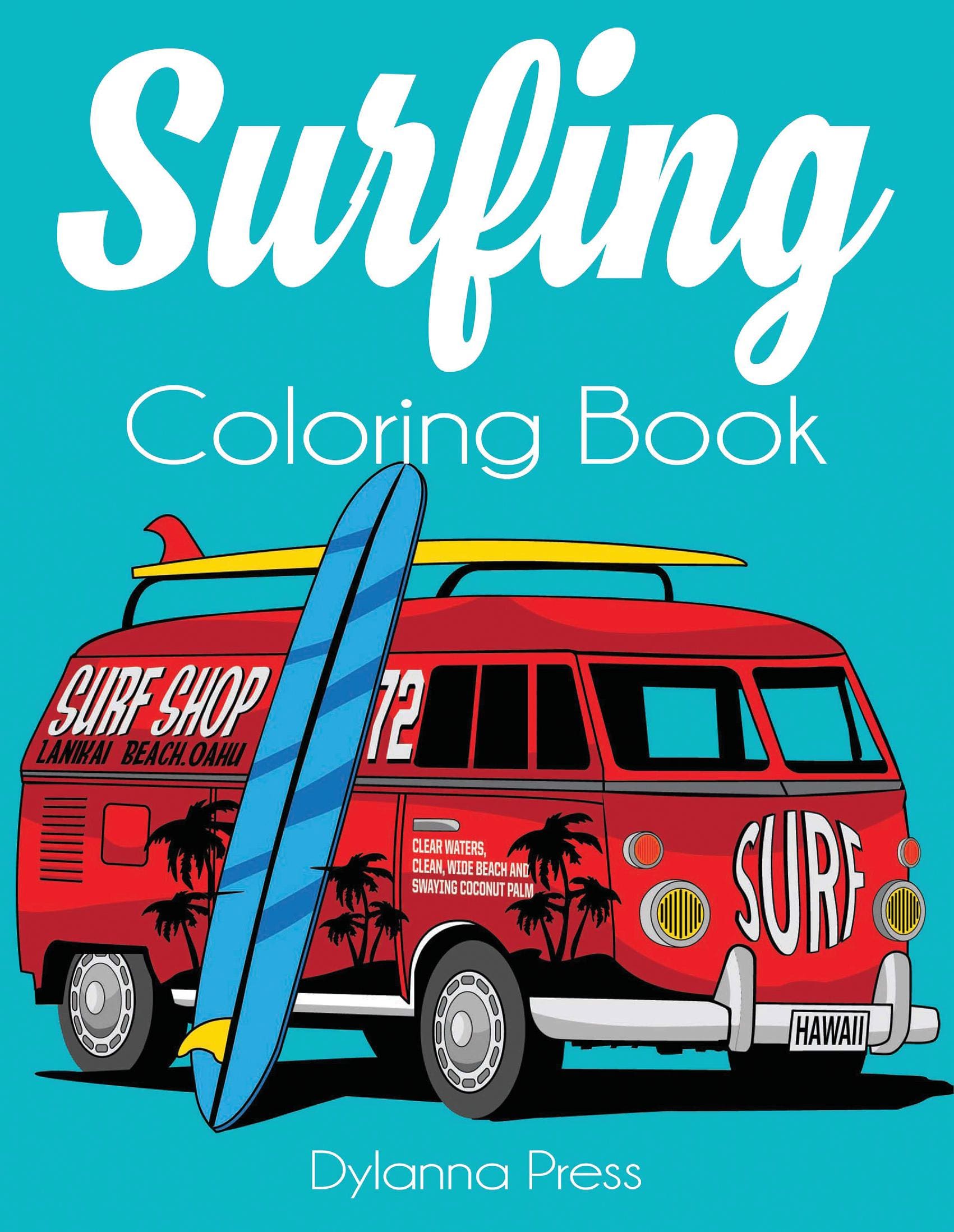 Surfing Coloring Book