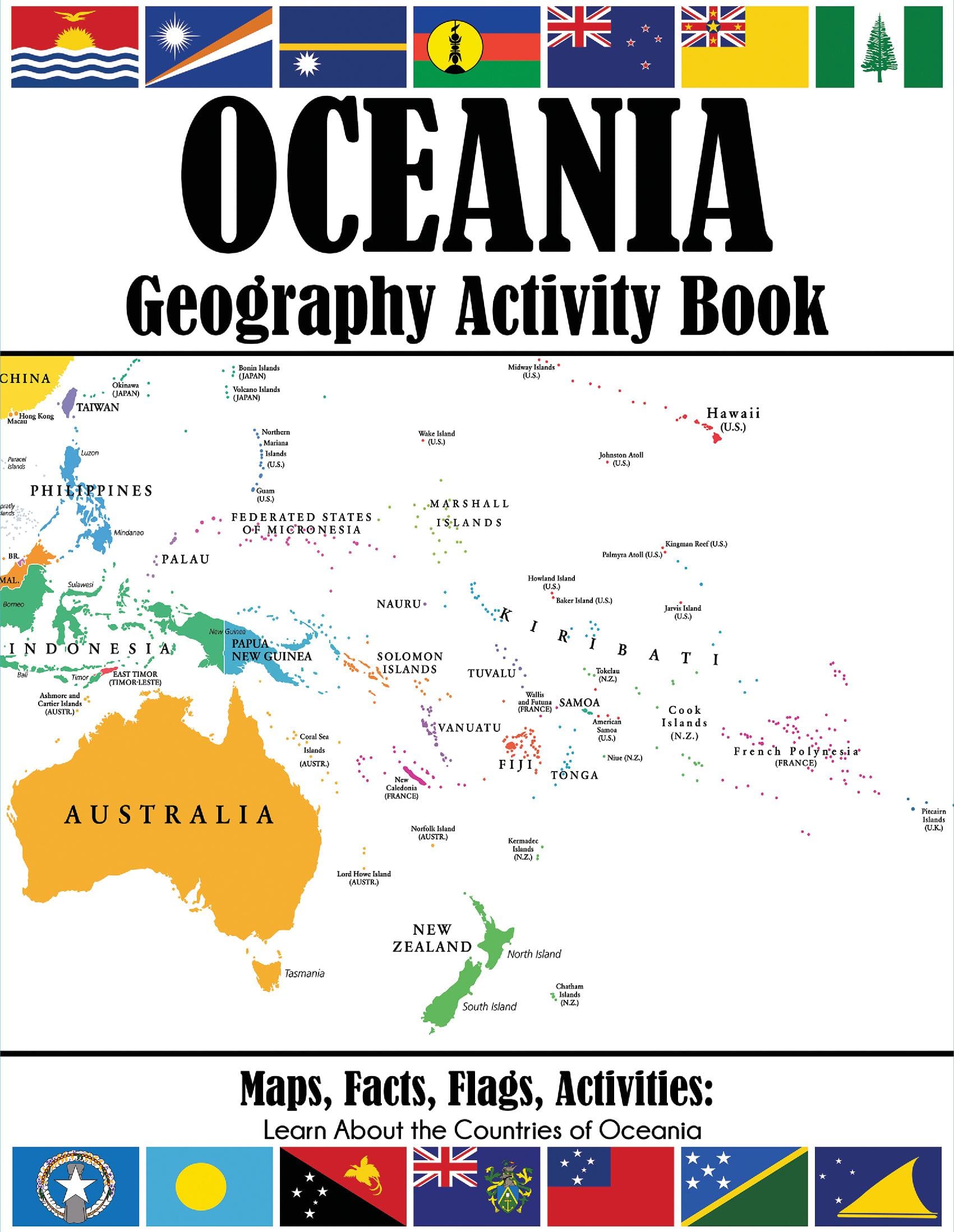 Oceania Geography Activity Book
