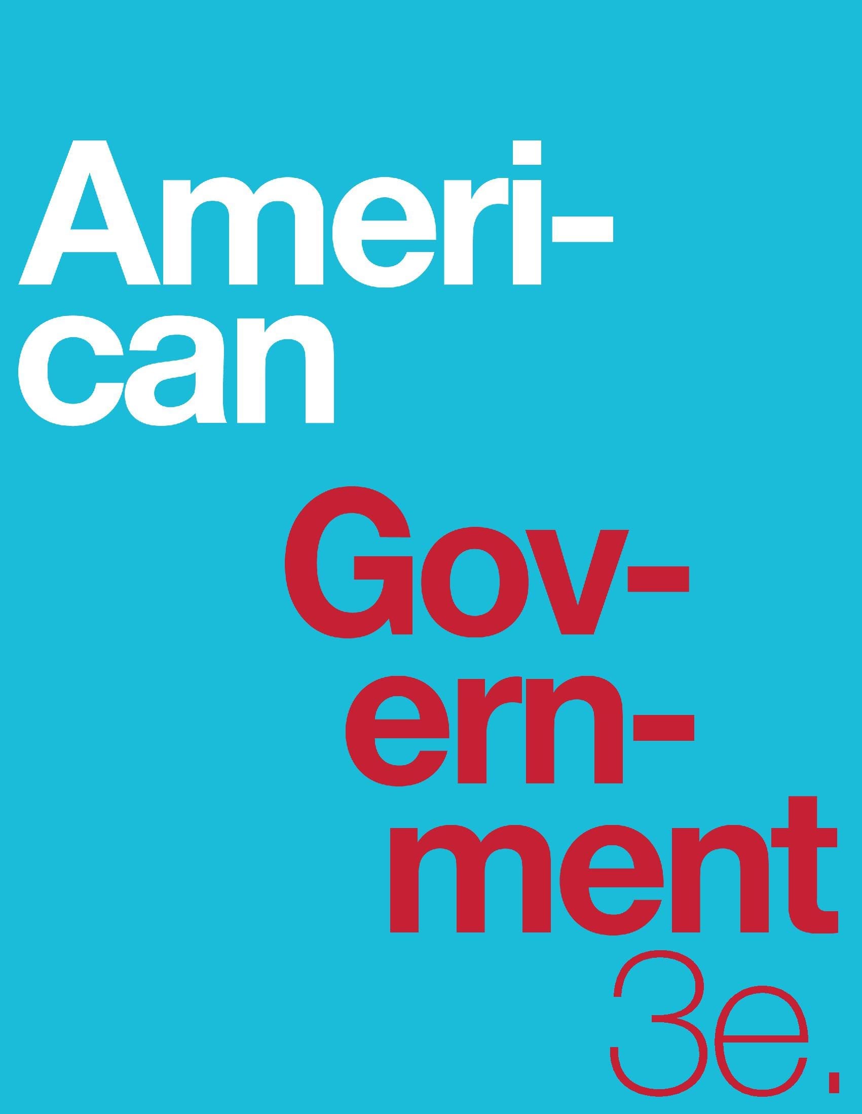 American Government 3e (paperback, b&w)