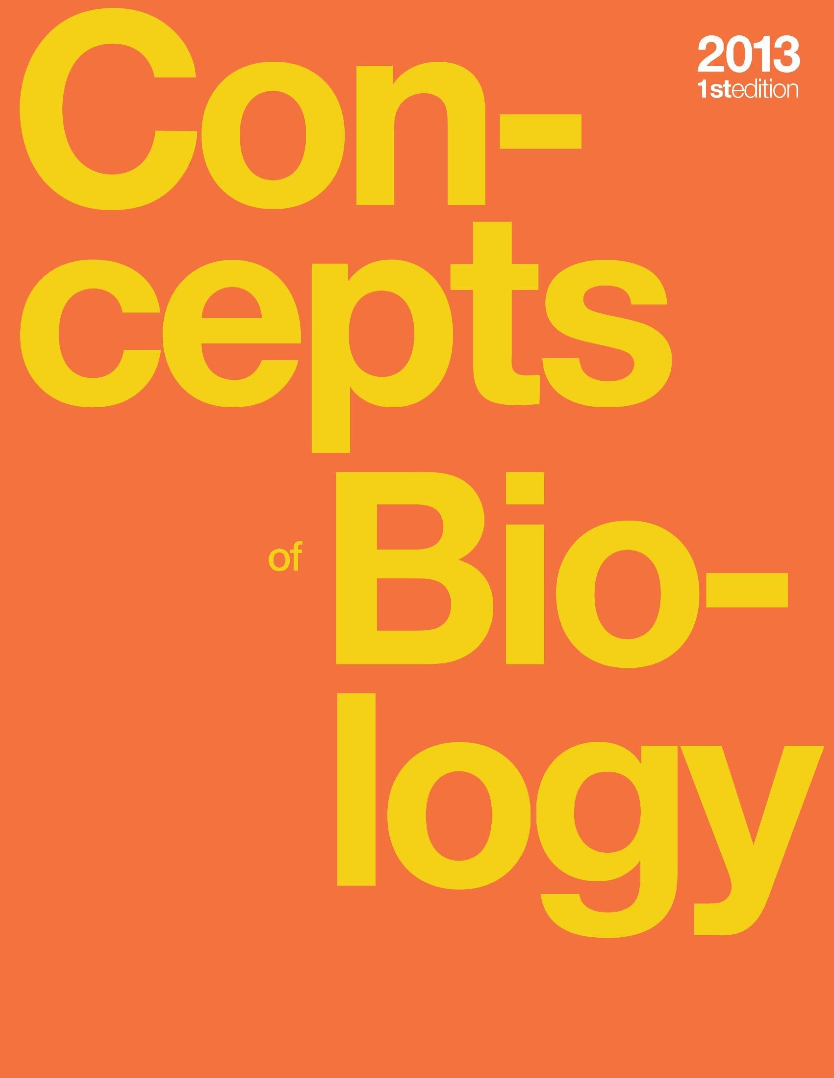 Concepts of Biology (hardcover, full color)