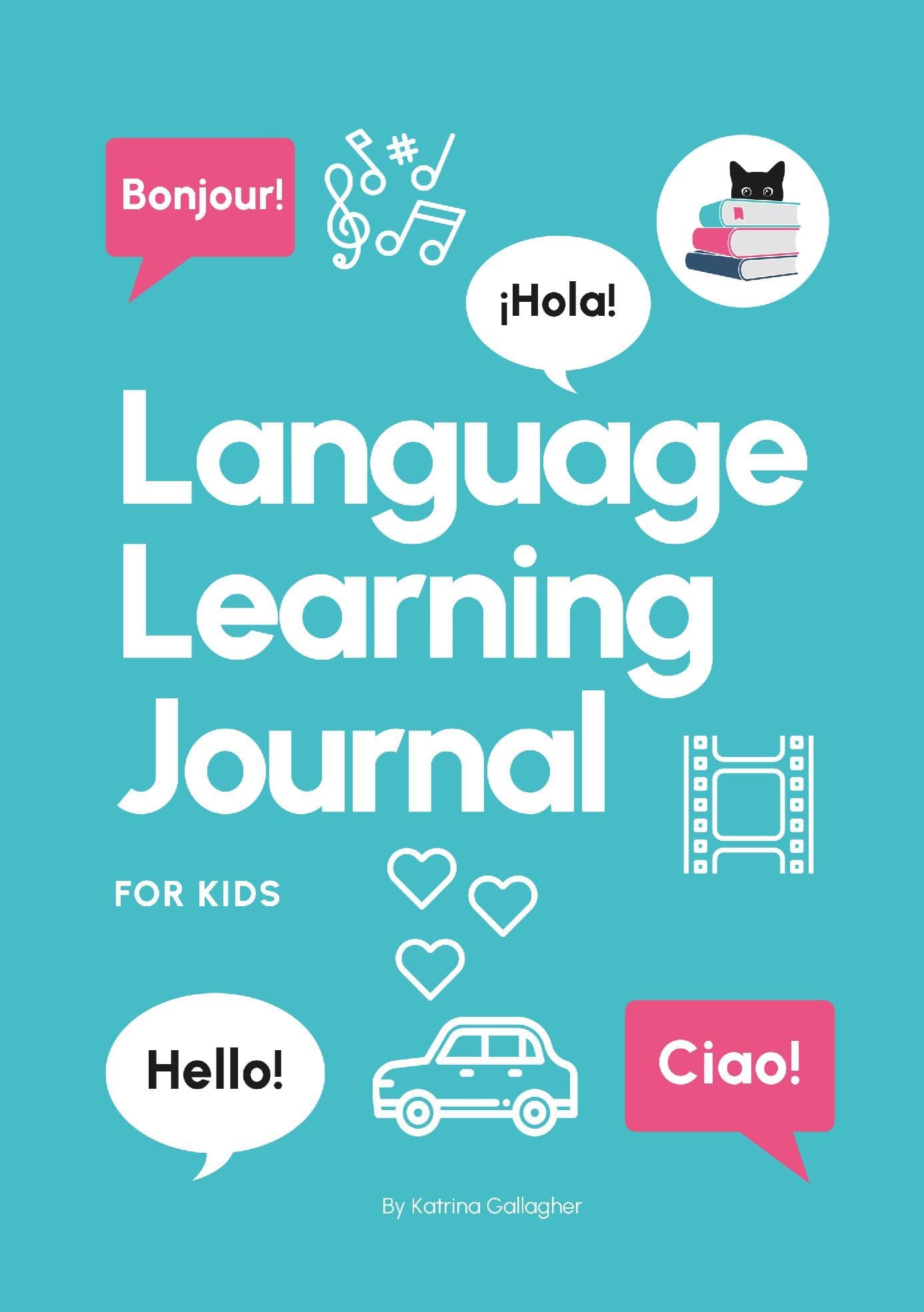 Language Learning Journal For Kids (Turquoise)