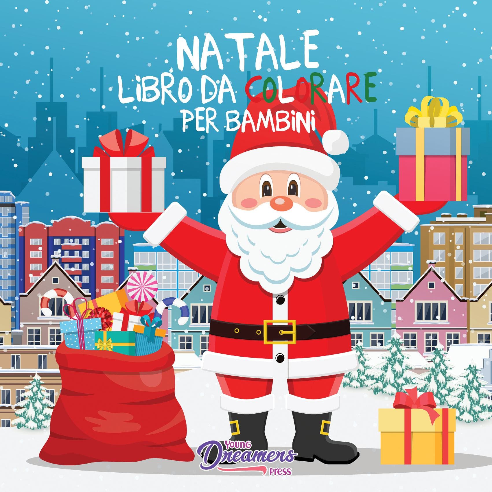 Natale libro da colorare per bambini