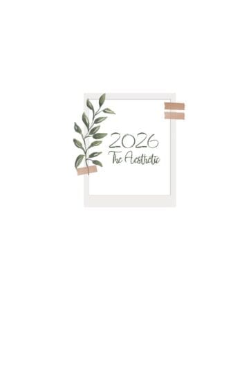 2026 The Aesthetic Pre-Made Bullet Dotted Journal Spiral Bound