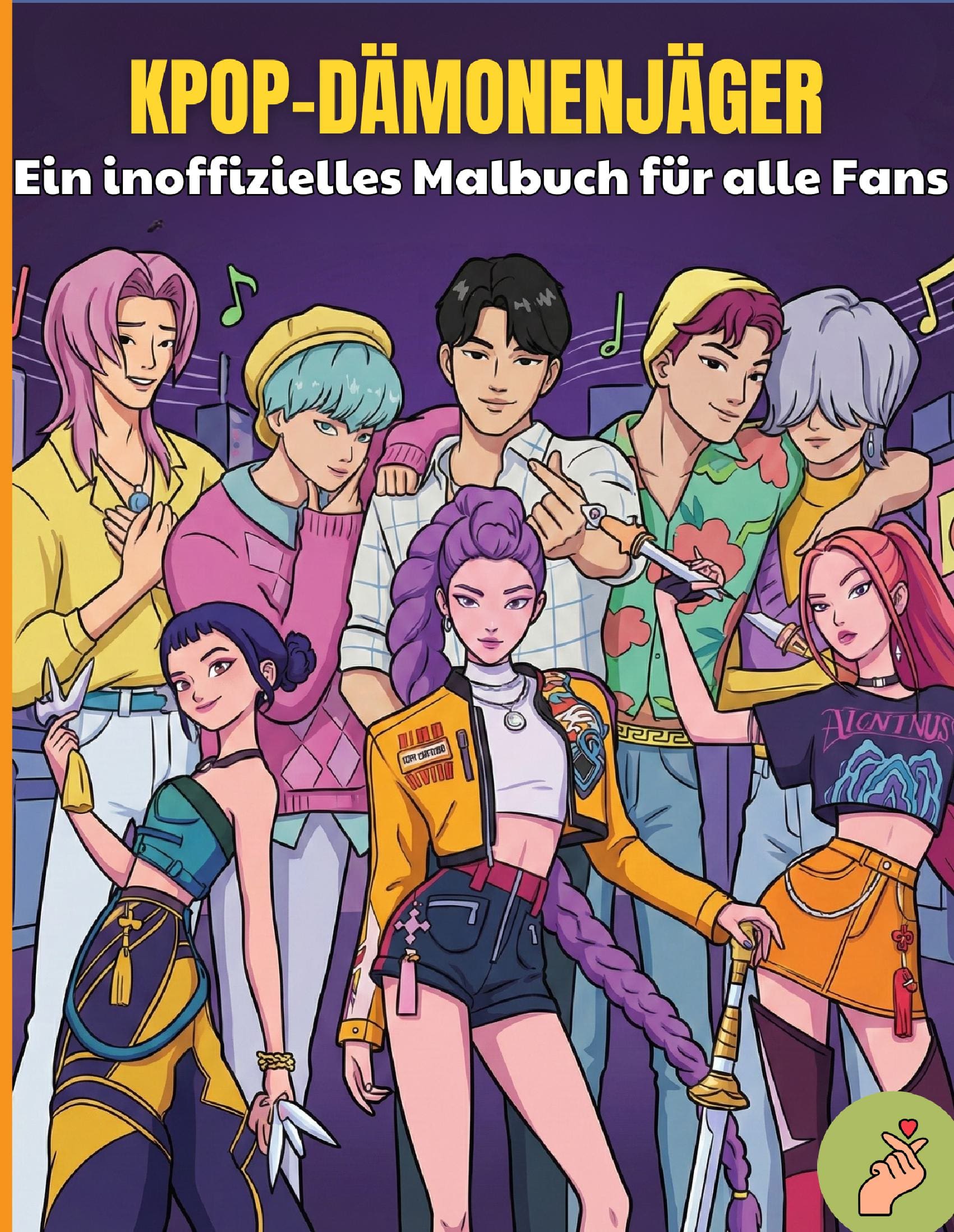 Das inoffizielle Malbuch für Kinder und Fans von K-Pop Demon Hunters